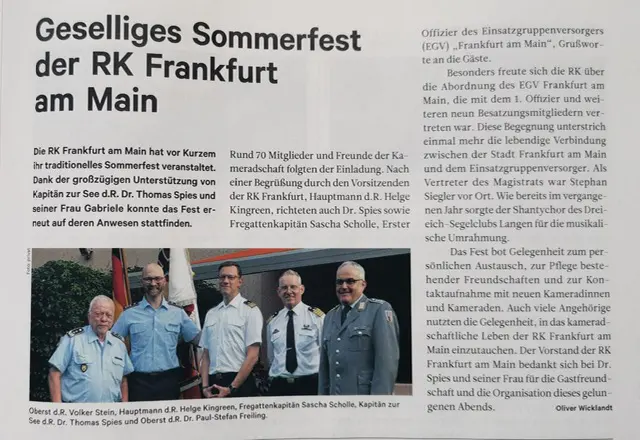Sommerfest der RK Frankfurt am Main